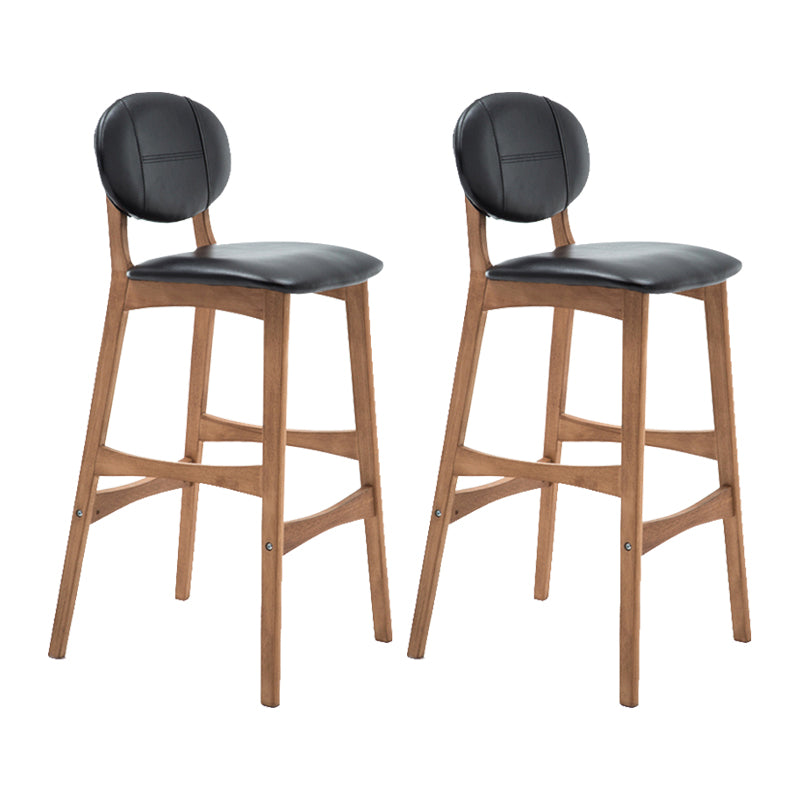 Scandinavia in stile da bar gambe in legno piena per la cucina bar