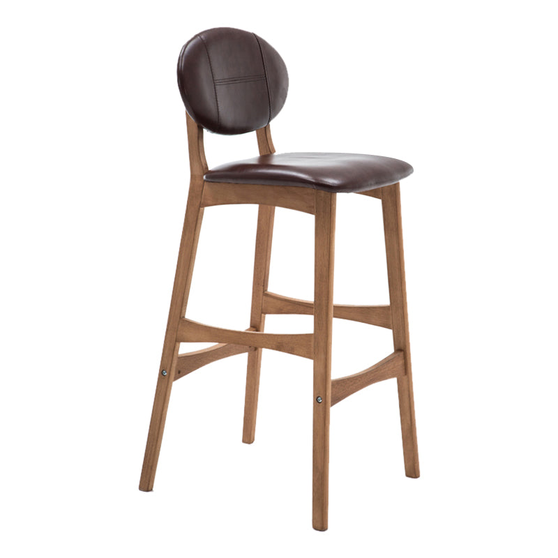 Scandinavia in stile da bar gambe in legno piena per la cucina bar