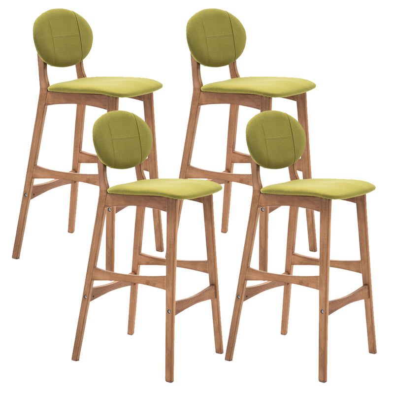 Scandinavia in stile da bar gambe in legno piena per la cucina bar