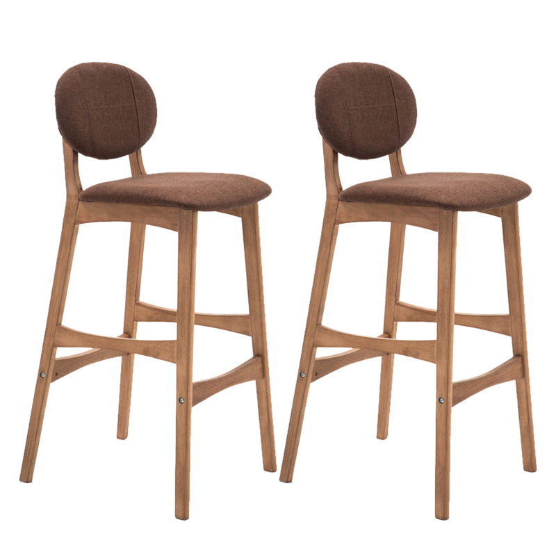 Scandinavia in stile da bar gambe in legno piena per la cucina bar