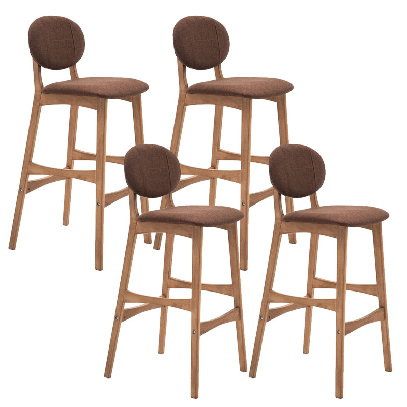 Scandinavia in stile da bar gambe in legno piena per la cucina bar