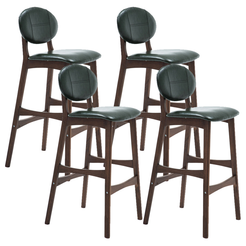 Scandinavia in stile da bar gambe in legno piena per la cucina bar