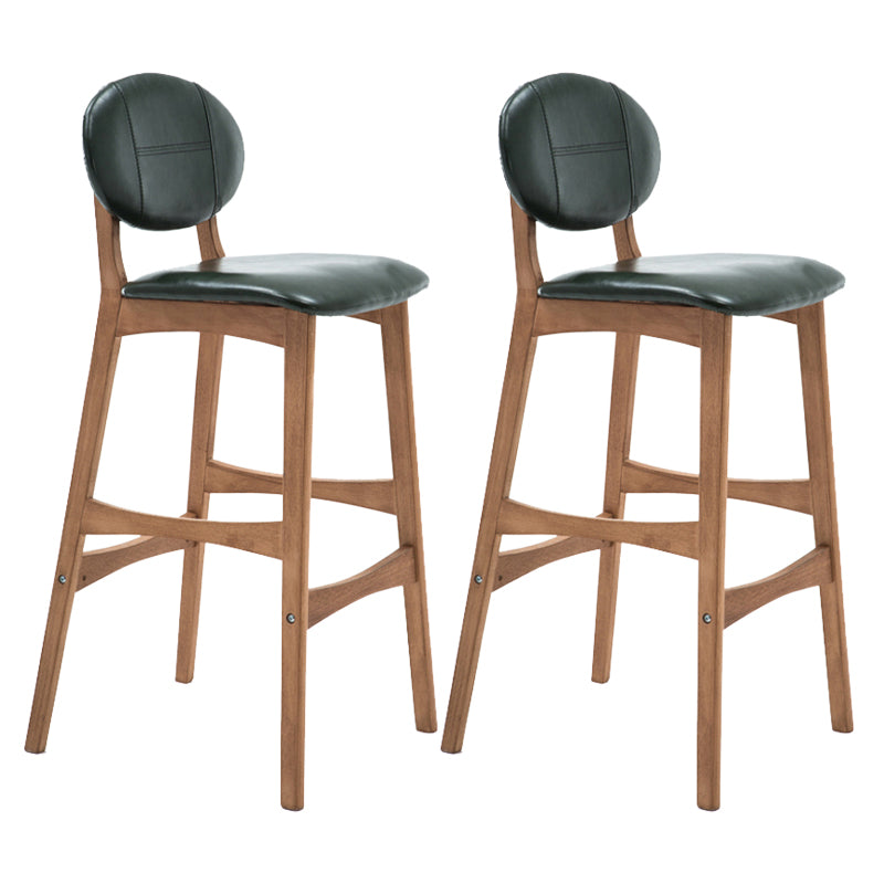Scandinavia in stile da bar gambe in legno piena per la cucina bar