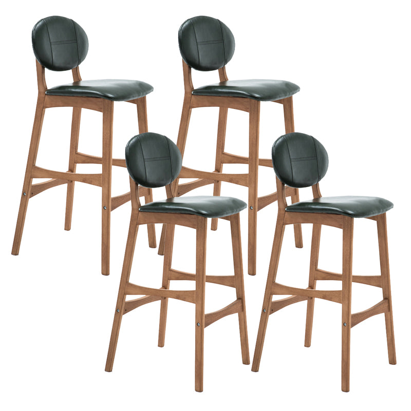 Scandinavia in stile da bar gambe in legno piena per la cucina bar