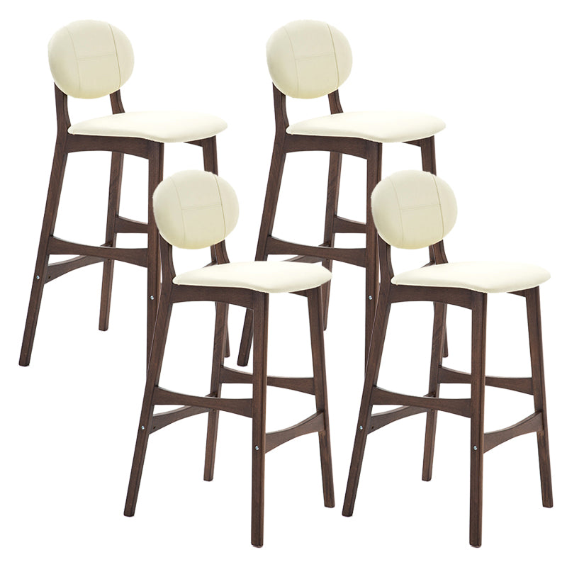 Scandinavia in stile da bar gambe in legno piena per la cucina bar