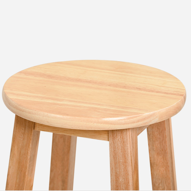 Modern Style Solid Wood Bar Stool with Footrest Living Room Lounge Bar Stool