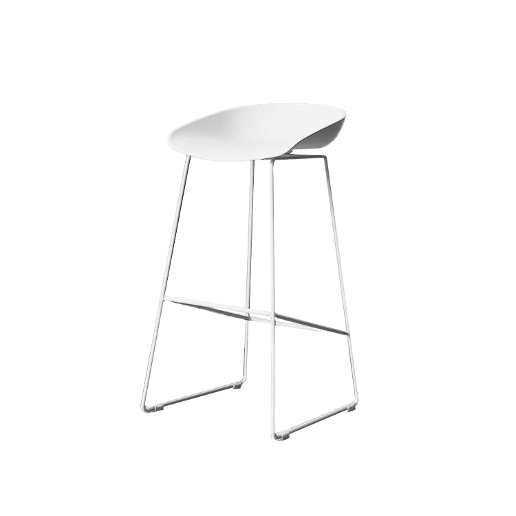 Taburete de bar de hierro de estilo moderno con reposapiés, taburete de bar Bristol para cocina