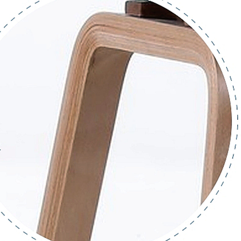 Moderner Barhocker aus massivem Holz für den Innenbereich, Eimer-Thekenhocker mit Kunststoffsitz