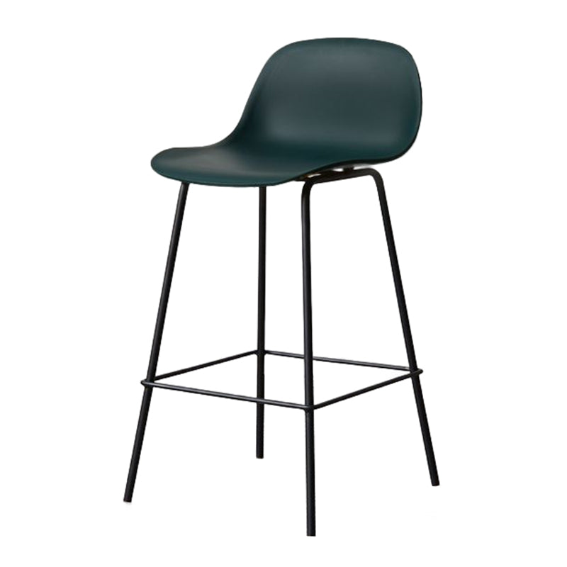 Moderner Tresenhocker ohne Armlehnen, Eisen-Wohnzimmer-Barhocker mit Pedal