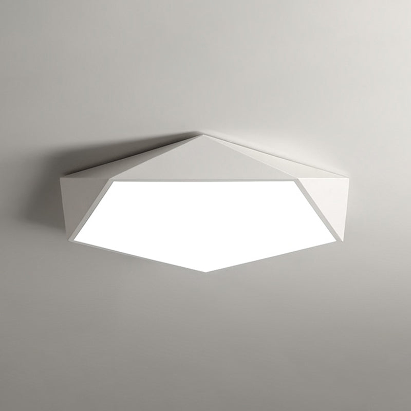 Modern Style Geometry Shape Ceiling Lamp Metal 1 Light Ceiling Lighting for Dining Room