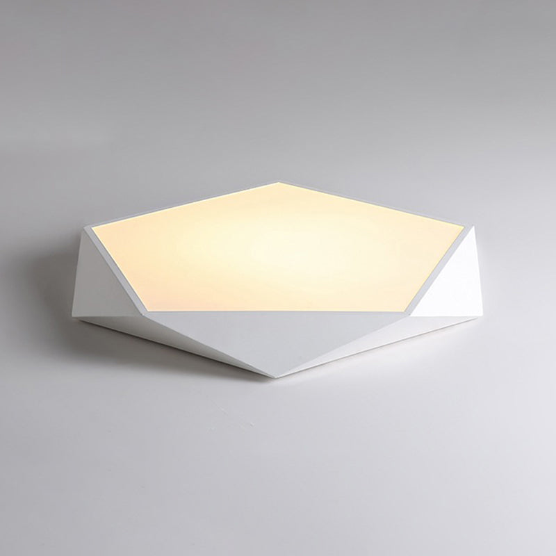 Modern Style Geometry Shape Ceiling Lamp Metal 1 Light Ceiling Lighting for Dining Room