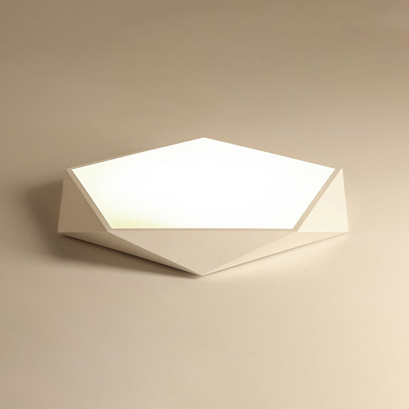 Modern Style Geometry Shape Ceiling Lamp Metal 1 Light Ceiling Lighting for Dining Room
