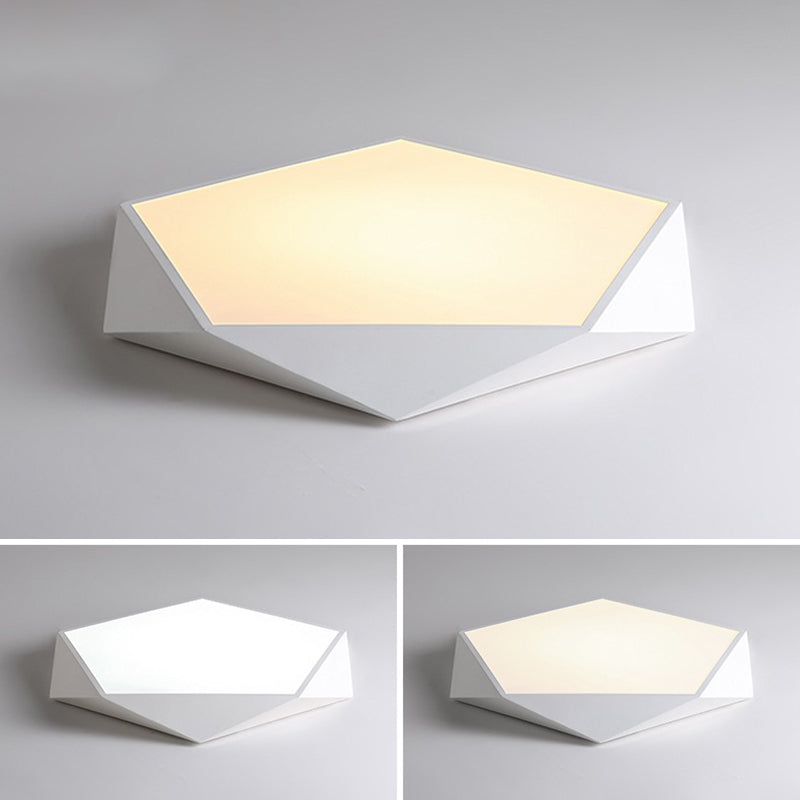 Modern Style Geometry Shape Ceiling Lamp Metal 1 Light Ceiling Lighting for Dining Room