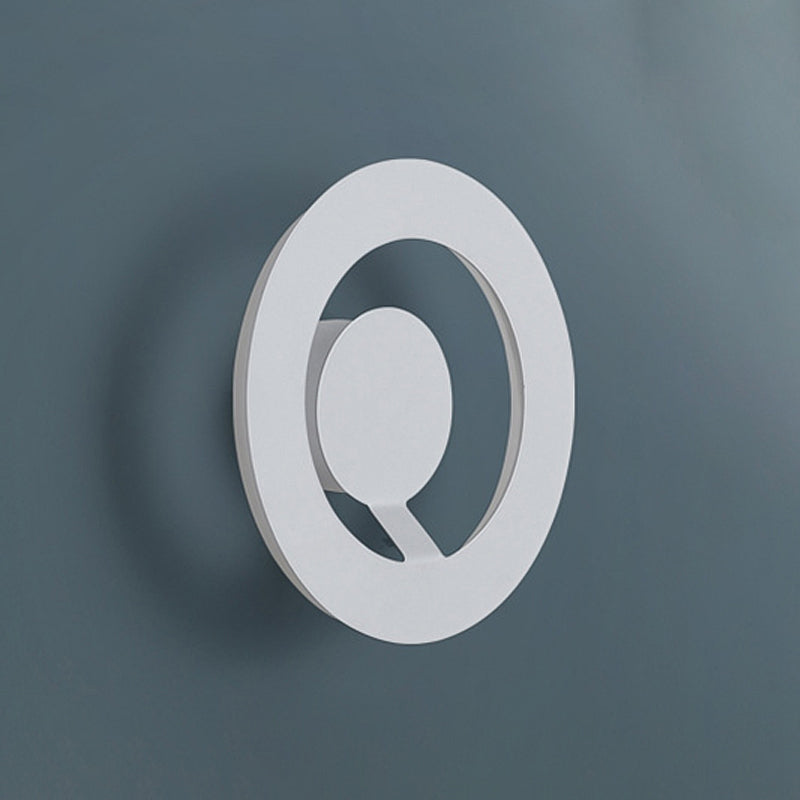 1 Light Geometric Wall Mounted Lamps Modern Style Metal Wall Sconces