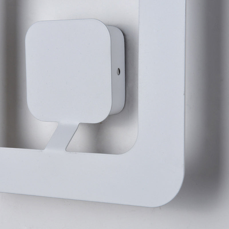 1 Light Geometric Wall Mounted Lamps Modern Style Metal Wall Sconces