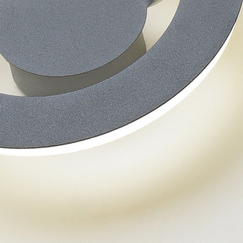 1 Light Geometric Wall Mounted Lamps Modern Style Metal Wall Sconces