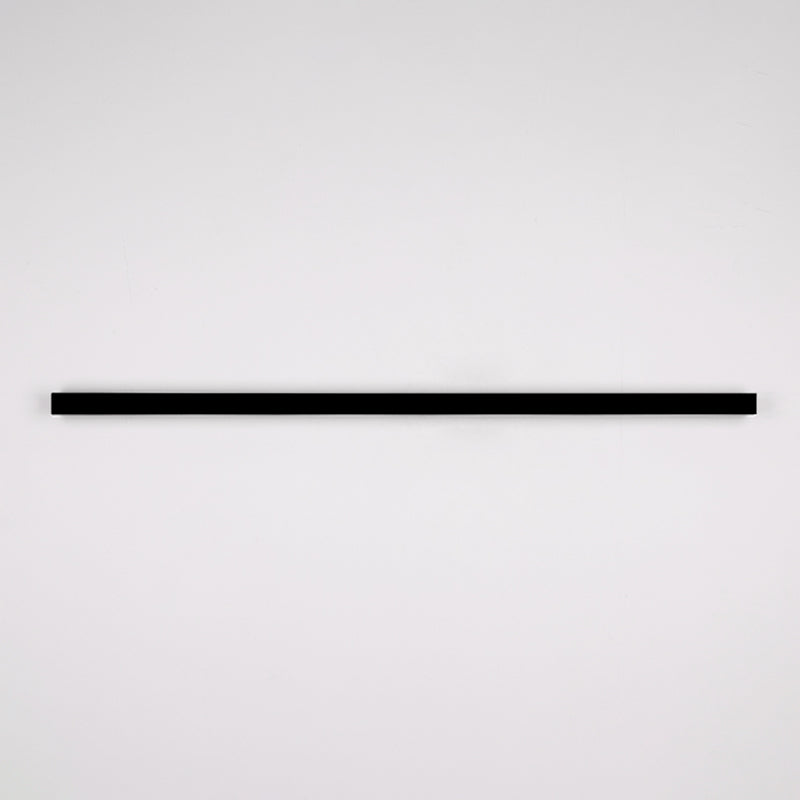 Linear Shape Metal Wall Sconce Modern Style 1- Light Wall Mount Light in Black