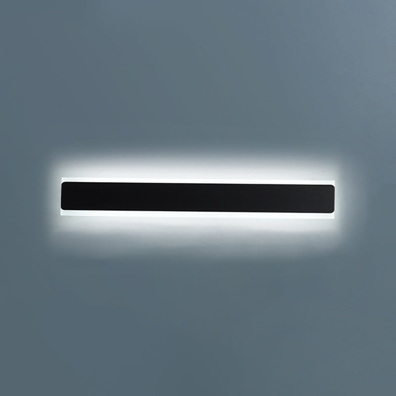 Linear Shape Metal Wall Sconce Modern Style 1- Light Wall Mount Light