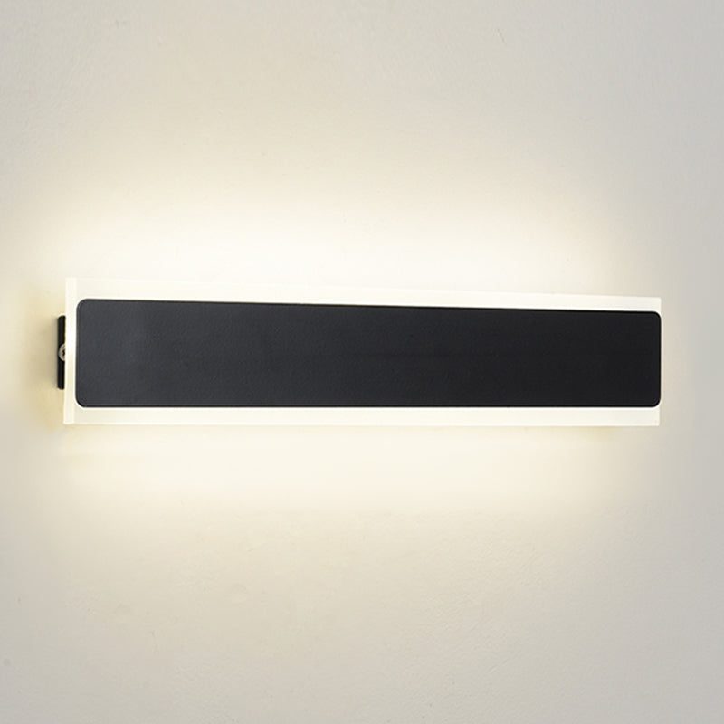 Linear Shape Metal Wall Sconce Modern Style 1- Light Wall Mount Light