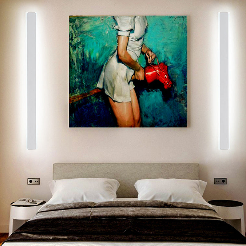 Linear Shape Metal Wall Sconce Modern Style 1- Light Wall Mount Light