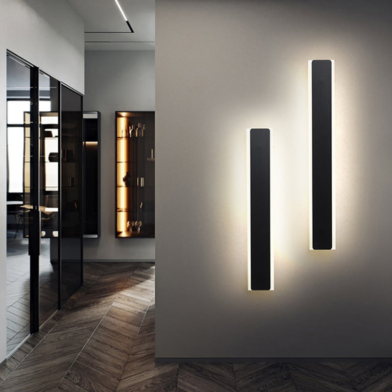 Linear Shape Metal Wall Sconce Modern Style 1- Light Wall Mount Light