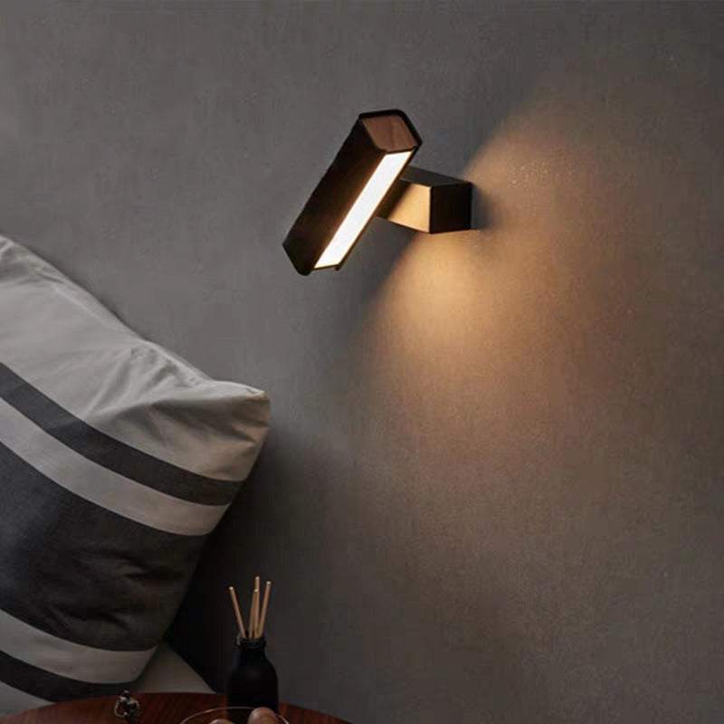 Luci di scarpa rettangolare in metallo MODERNO MODERNA 1 Fissature per illuminazione da parete