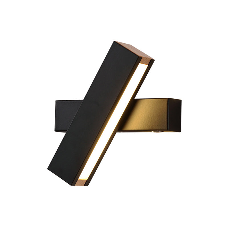 Luci di scarpa rettangolare in metallo MODERNO MODERNA 1 Fissature per illuminazione da parete