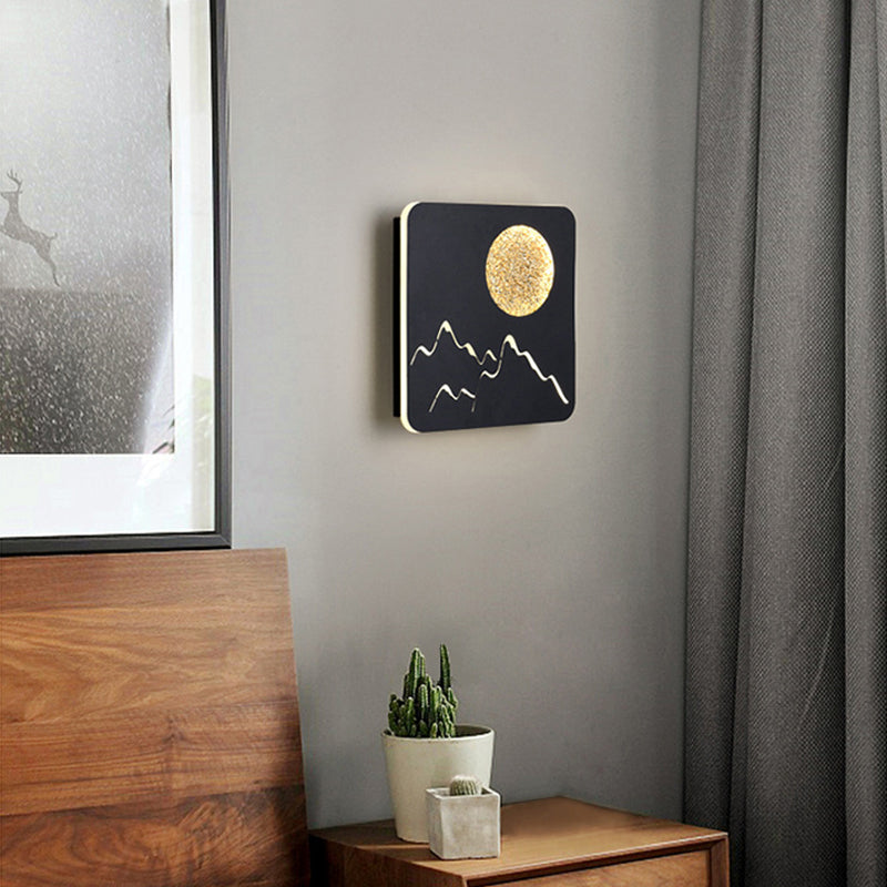 Metal Geometric Wall Lighting Modern Style 1 Light Wall Lighting Fixtures