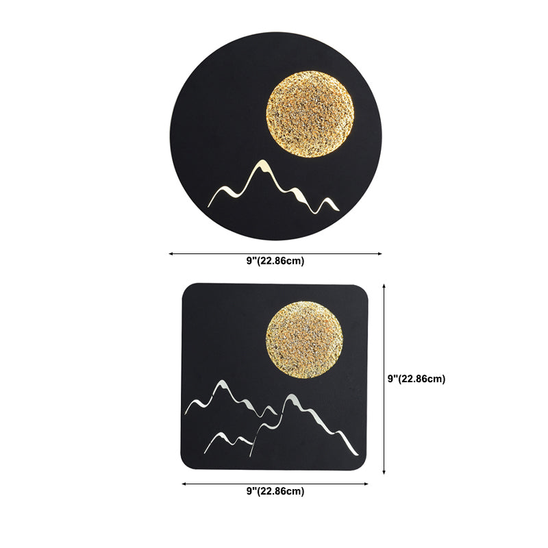 Metal Geometric Wall Lighting Modern Style 1 Light Wall Lighting Fixtures