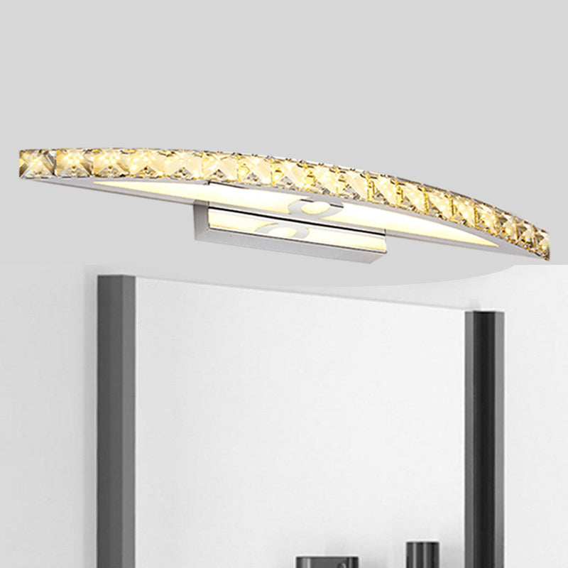 1 Light Geometric Vanity Lighting Fixtures Modern Style Crystal LED Mirror Lights