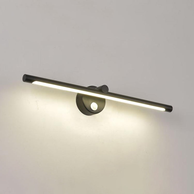 1 Light Linear Vanity Lighting Fixtures Modern Style Metal LED Mirror Lights