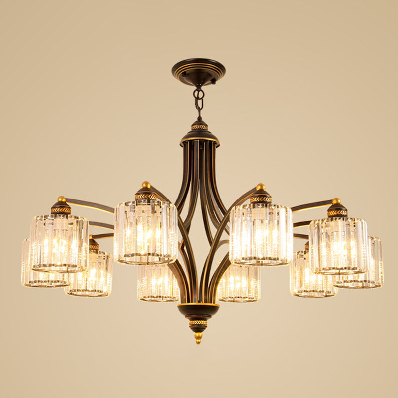 Modern Style Hanging Light Fixture Crystal Pendant Lamp for Bedroom