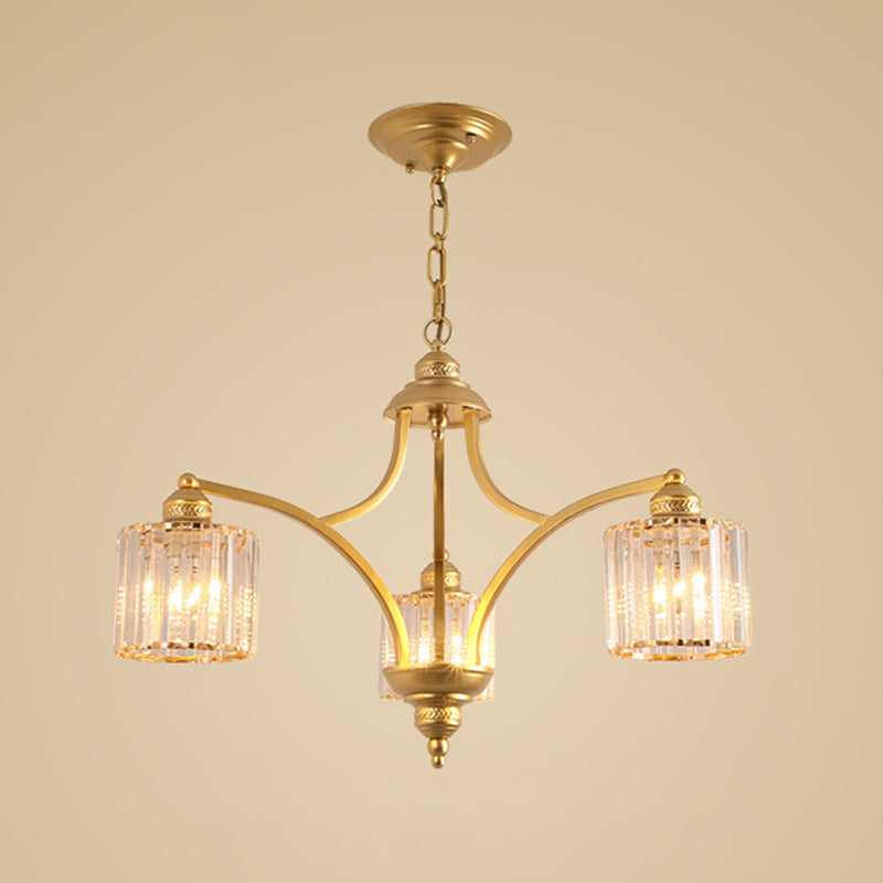 Modern Style Hanging Light Fixture Crystal Pendant Lamp for Bedroom