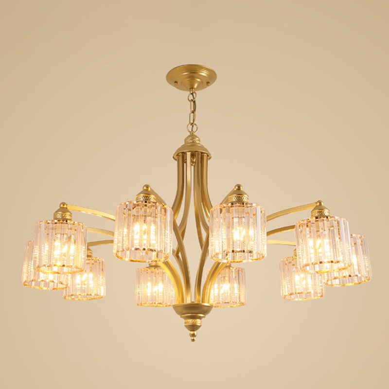 Modern Style Hanging Light Fixture Crystal Pendant Lamp for Bedroom