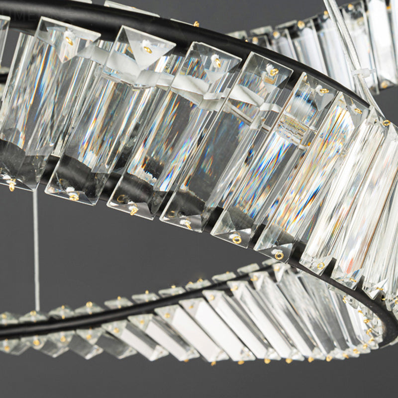 1-Licht-Kristallhänge-Leuchte moderne LED-Anhängerlampe für Schlafzimmer