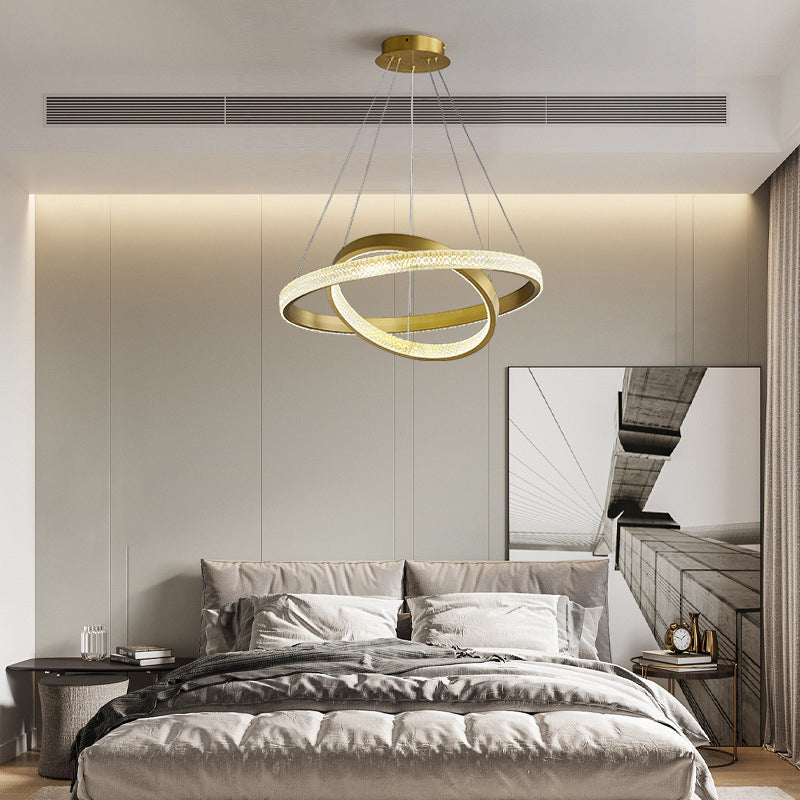 Multi Lights Circle Pendant Chandelier Modern Style Metal Hanging Lamps