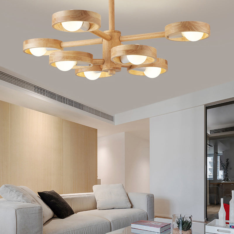 Multi -Leuchtring -Zweighängung mit Gummiholzhängung von Gummi -Hängern für das Studium