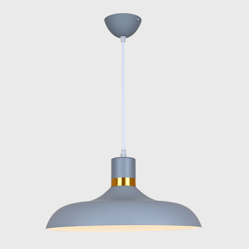 Plafond suspendu moderne en aluminium 1-Light Down Light pour salle à manger