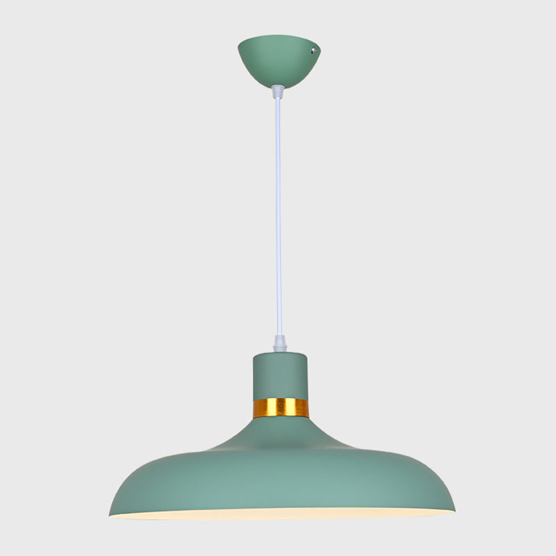 Plafond suspendu moderne en aluminium 1-Light Down Light pour salle à manger