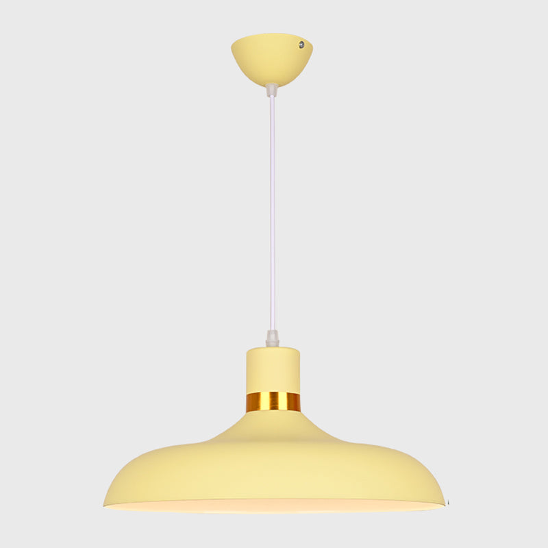 Plafond suspendu moderne en aluminium 1-Light Down Light pour salle à manger