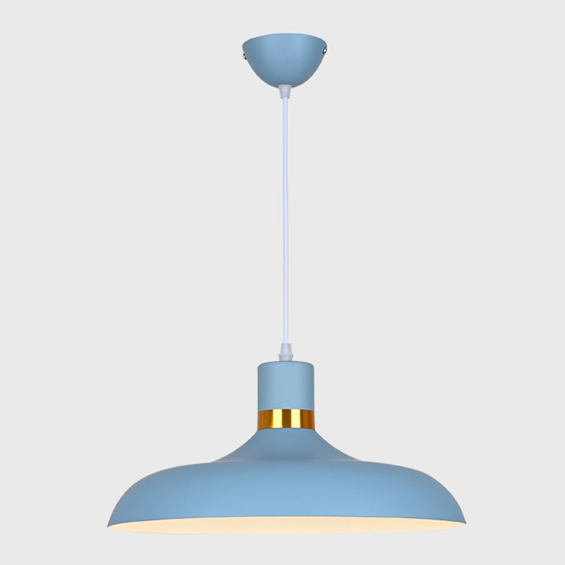 Plafond suspendu moderne en aluminium 1-Light Down Light pour salle à manger