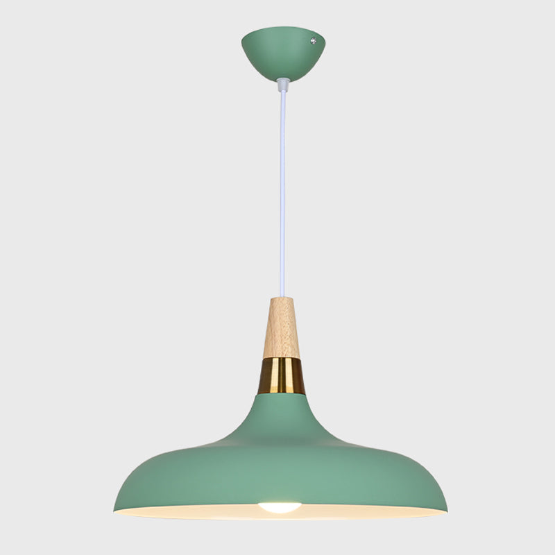 Plafond suspendu moderne en aluminium 1-Light Down Light pour salle à manger