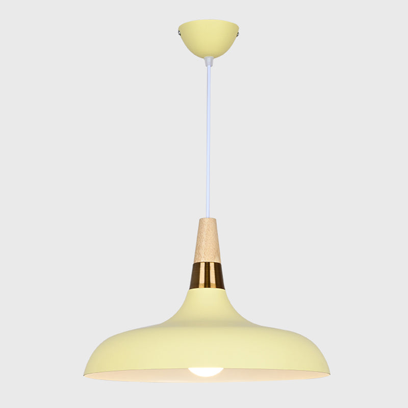 Plafond suspendu moderne en aluminium 1-Light Down Light pour salle à manger