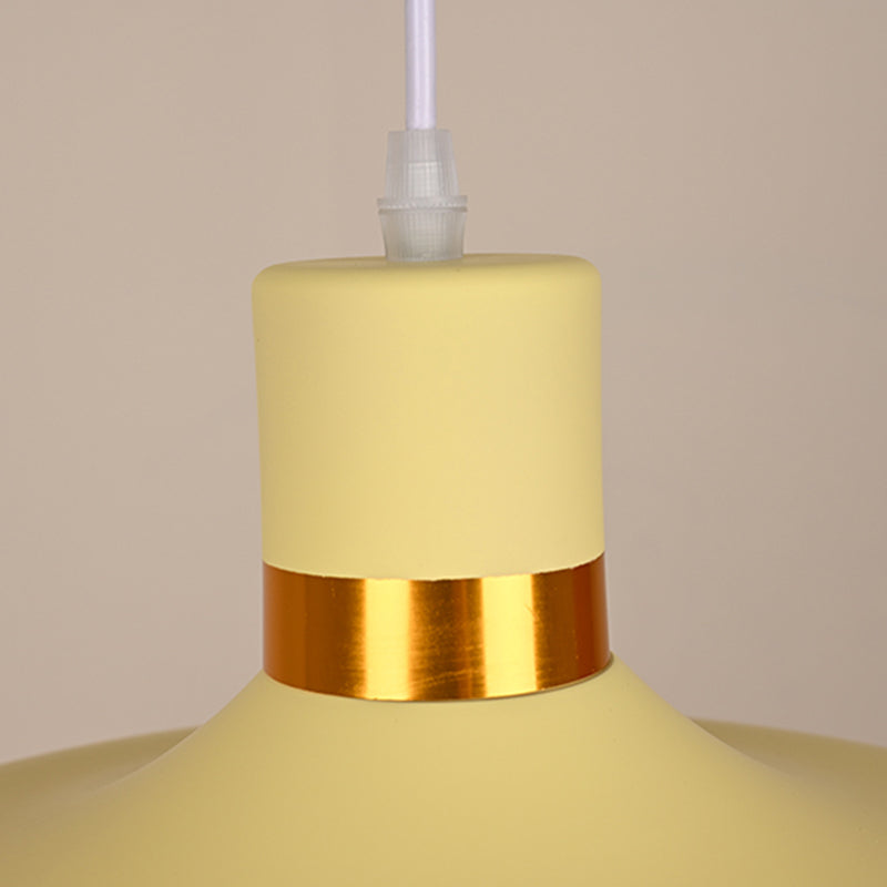 Plafond suspendu moderne en aluminium 1-Light Down Light pour salle à manger