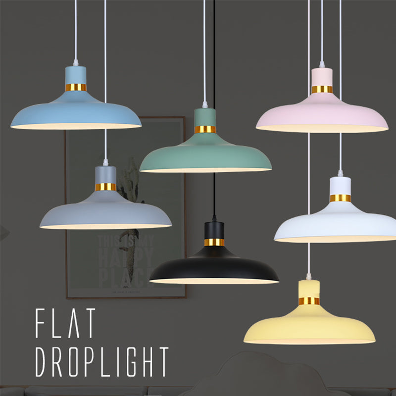 Plafond suspendu moderne en aluminium 1-Light Down Light pour salle à manger