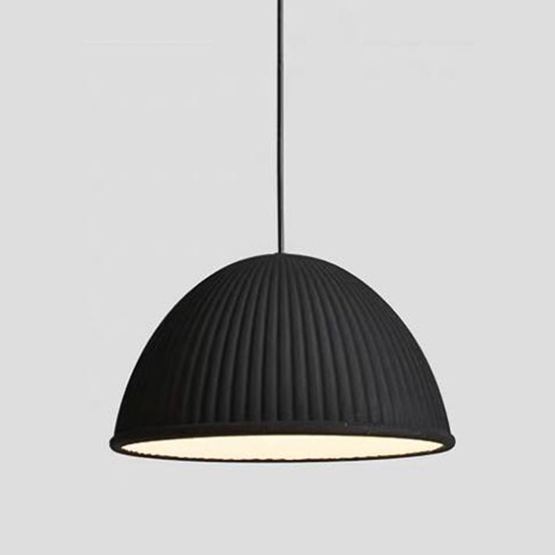 Bowl Shape Hanging Lighting Modern Macaron Style Resin 1 Light Hanging Lamping pour chambre à coucher