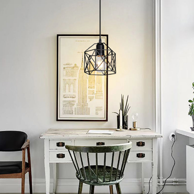 Forme de géométrie en métal Lumières suspendues industrielles multiples liminaires de support de suspension légers