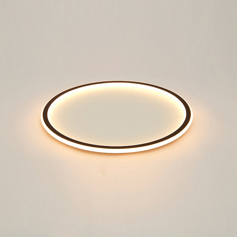 Circle Metal Ceiling Light Fixture Minimalist Style LED Flush Mount Ceiling Light
