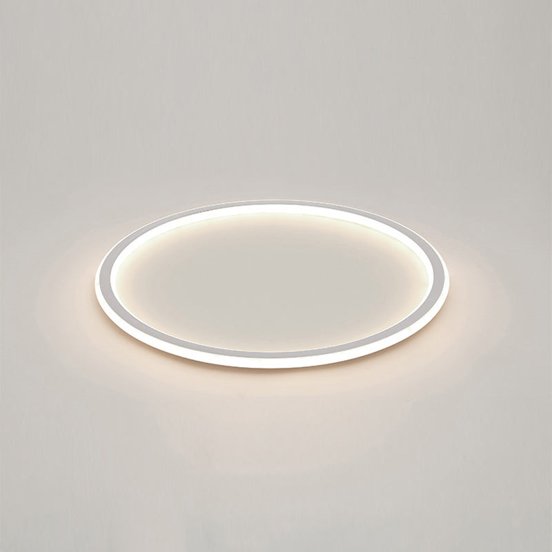 Circle Metal Ceiling Light Fixture Minimalist Style LED Flush Mount Ceiling Light