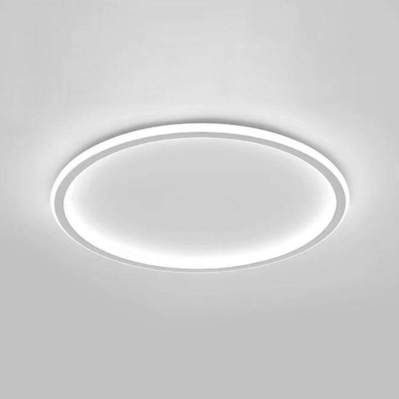 Circle Metal Ceiling Light Fixture Minimalist Style LED Flush Mount Ceiling Light
